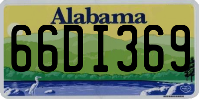 AL license plate 66DI369