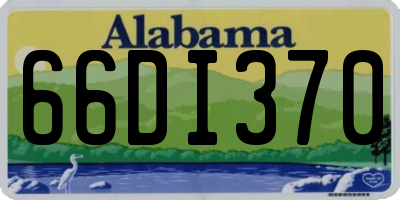 AL license plate 66DI370