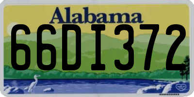 AL license plate 66DI372