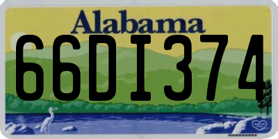 AL license plate 66DI374