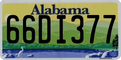 AL license plate 66DI377