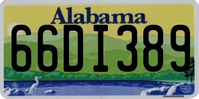 AL license plate 66DI389