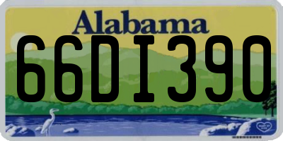 AL license plate 66DI390