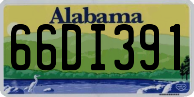 AL license plate 66DI391