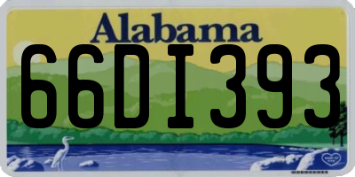 AL license plate 66DI393