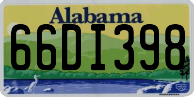 AL license plate 66DI398