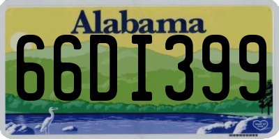 AL license plate 66DI399