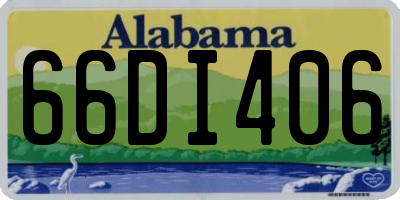 AL license plate 66DI406