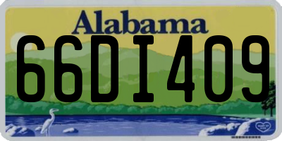 AL license plate 66DI409