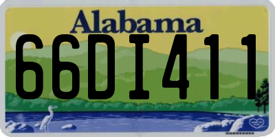 AL license plate 66DI411