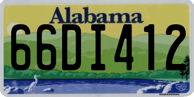 AL license plate 66DI412