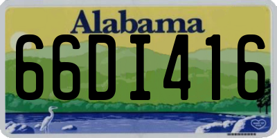 AL license plate 66DI416