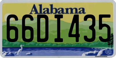 AL license plate 66DI435
