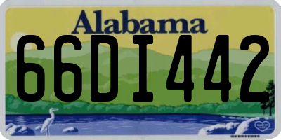 AL license plate 66DI442
