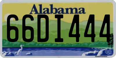 AL license plate 66DI444