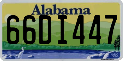 AL license plate 66DI447