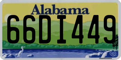 AL license plate 66DI449