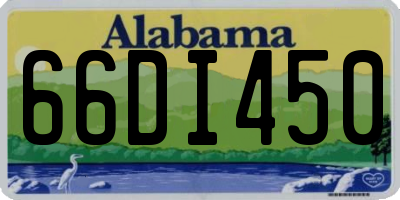 AL license plate 66DI450