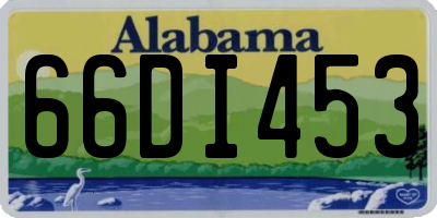 AL license plate 66DI453