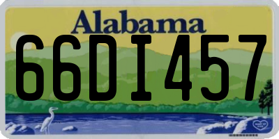 AL license plate 66DI457
