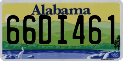 AL license plate 66DI461