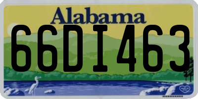 AL license plate 66DI463