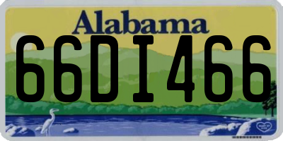 AL license plate 66DI466