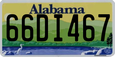AL license plate 66DI467