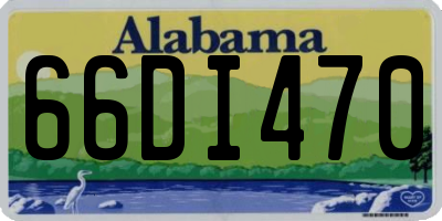 AL license plate 66DI470