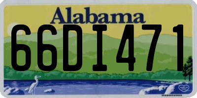 AL license plate 66DI471