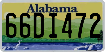 AL license plate 66DI472