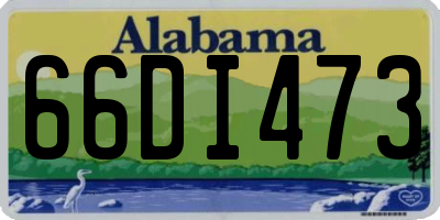 AL license plate 66DI473