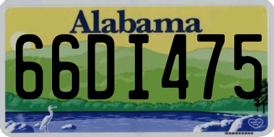 AL license plate 66DI475