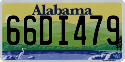 AL license plate 66DI479