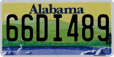 AL license plate 66DI489