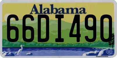 AL license plate 66DI490