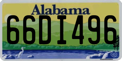 AL license plate 66DI496