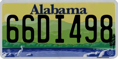 AL license plate 66DI498