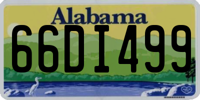 AL license plate 66DI499