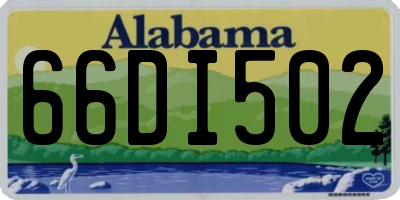 AL license plate 66DI502