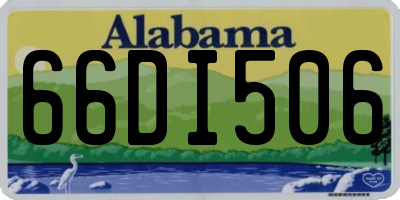AL license plate 66DI506