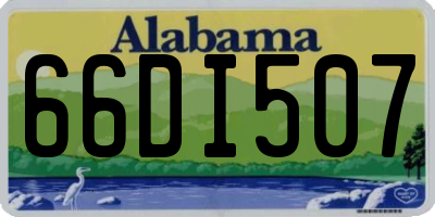 AL license plate 66DI507