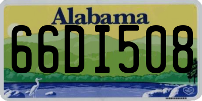 AL license plate 66DI508