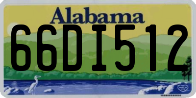 AL license plate 66DI512