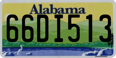 AL license plate 66DI513