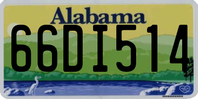 AL license plate 66DI514