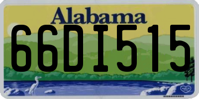 AL license plate 66DI515
