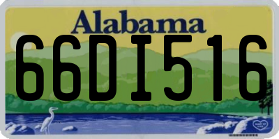 AL license plate 66DI516