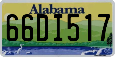 AL license plate 66DI517