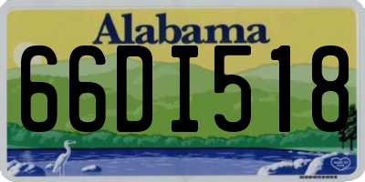 AL license plate 66DI518